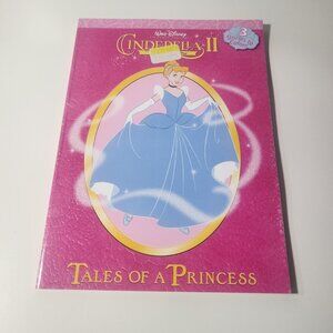 Vintage 2002 WALT DISNEY CINDERELLA II Tales of a Princess Coloring Book Golden